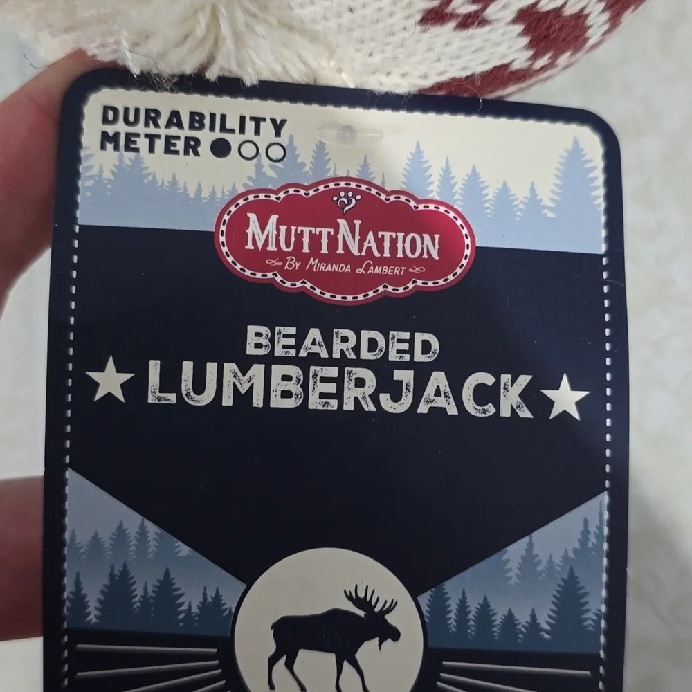 Mutt Nation by‎ Miranda Lambert Dog Toy  NWT Bearded Lumberjack